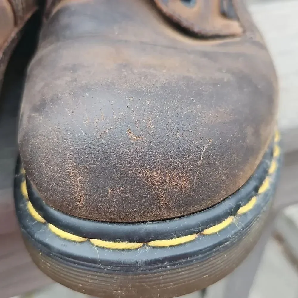 Dr. Martens Industrial Leather Work Shoes Size 9 Broken In